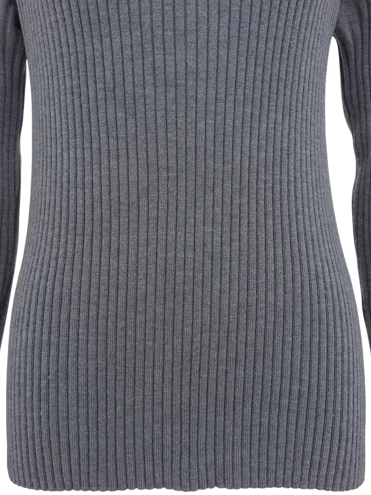 Macadam Stud Knit Top in Grey