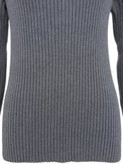 Macadam Stud Knit Top in Grey