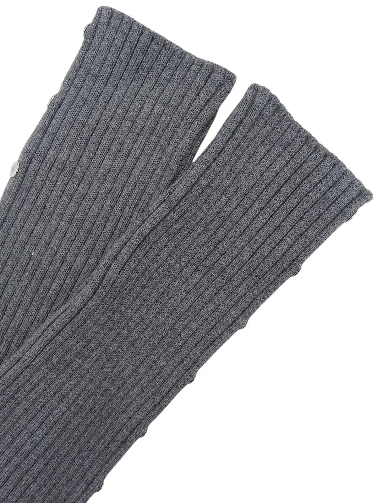 Macadam Stud Knit Top in Grey