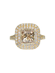 18K Rose Gold Diamond Design Ring