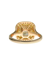 18K Rose Gold Diamond Design Ring