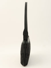 Horsebit Pattern Handbag in Black