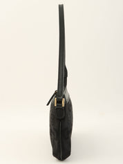 Horsebit Pattern Handbag in Black
