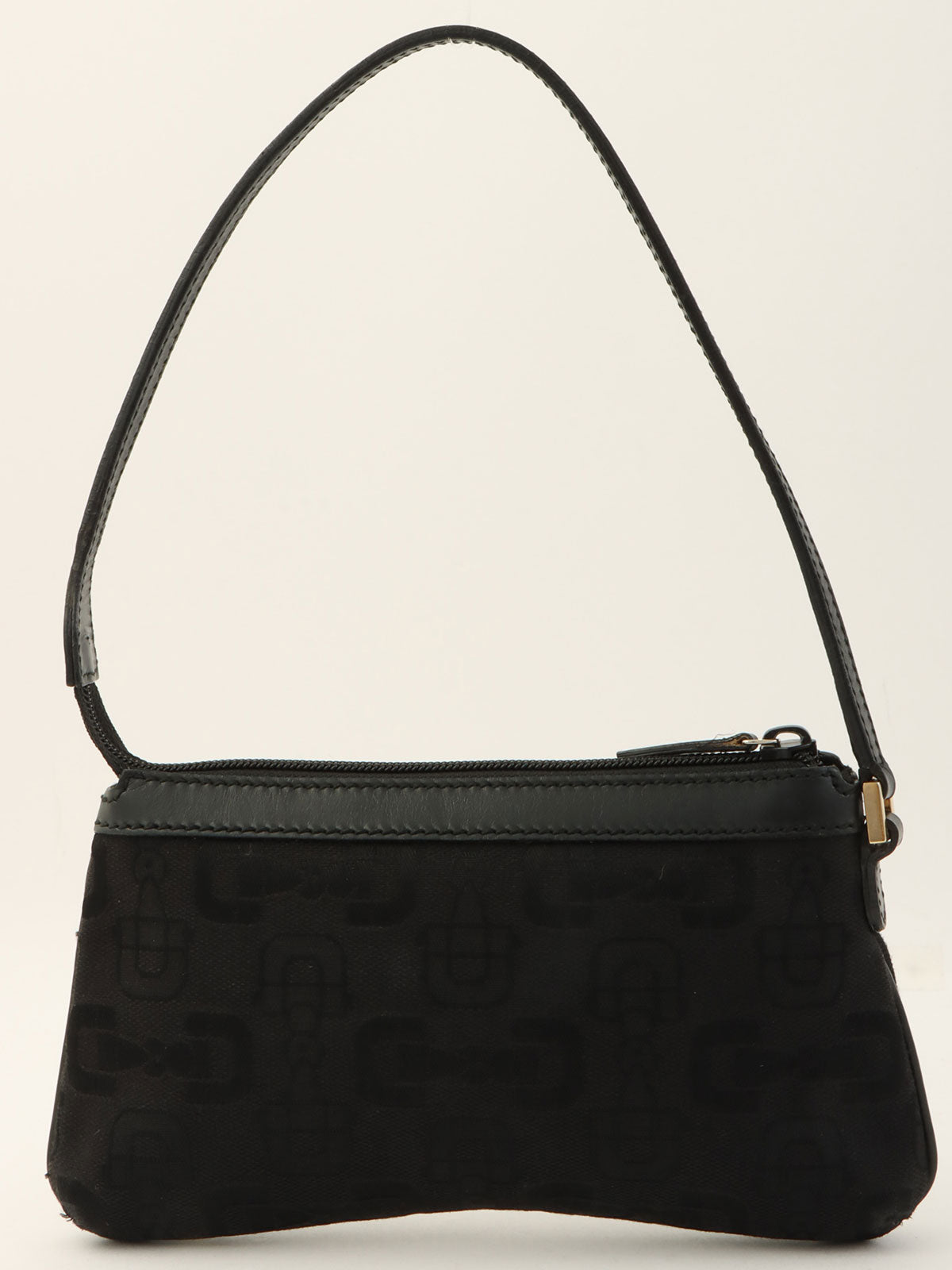 Horsebit Pattern Handbag in Black