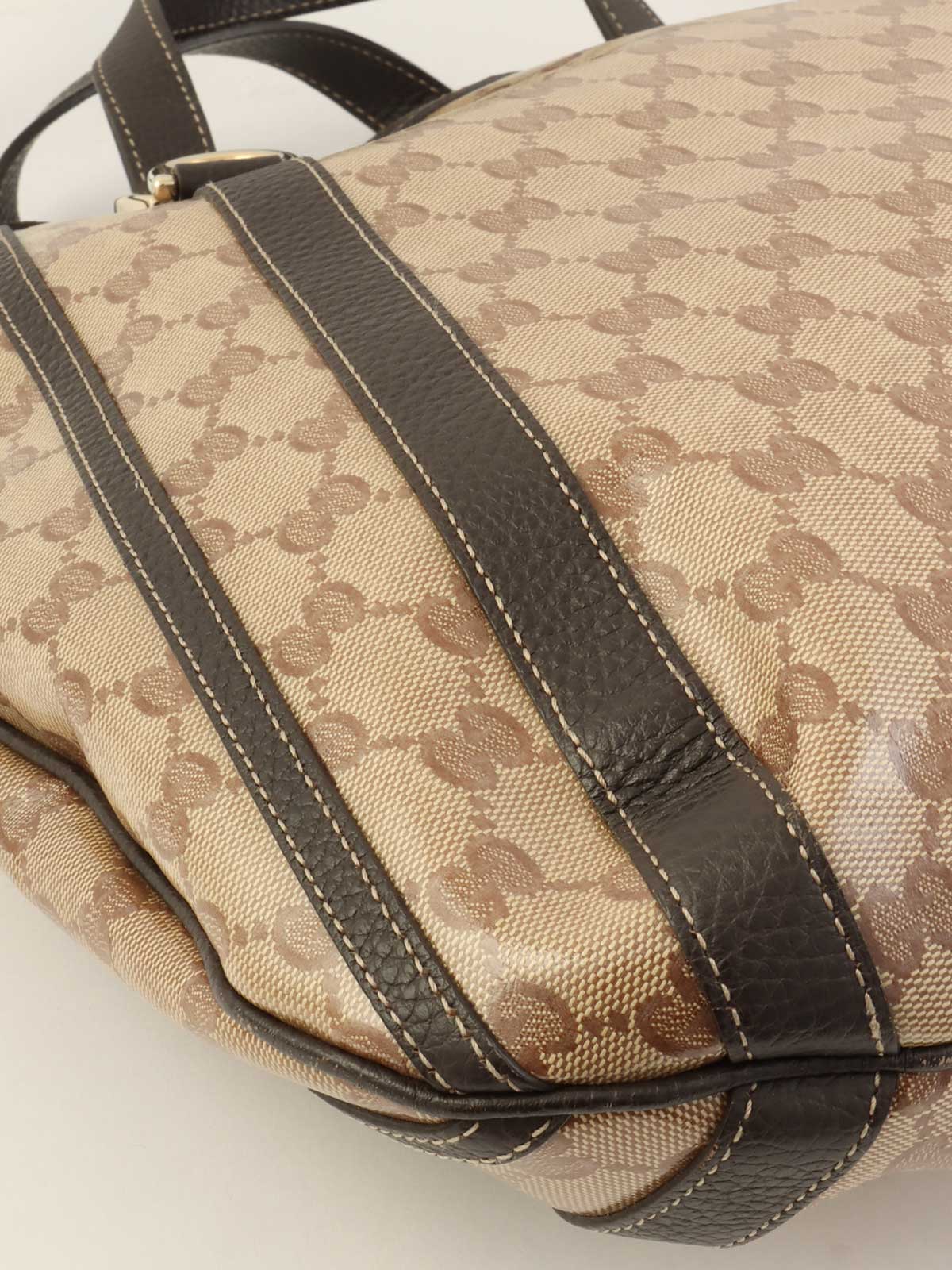 GG Crystal 2-Way Bag, Beige