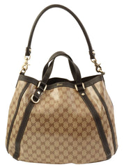 GG Crystal 2-Way Bag, Beige