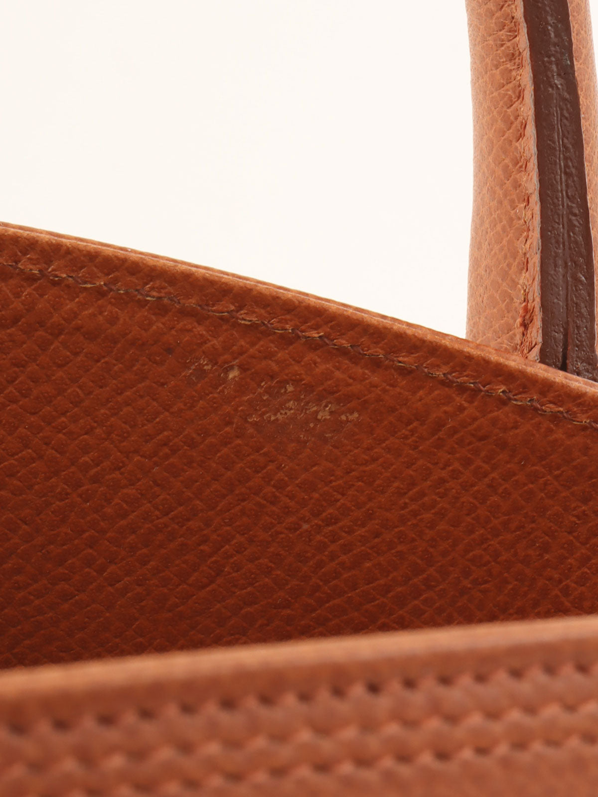 Brown leather tassel handbag