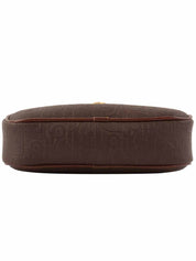 Trotter Pattern Logo Plate Mini Handbag Brown