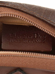 Trotter Pattern Logo Plate Mini Handbag Brown