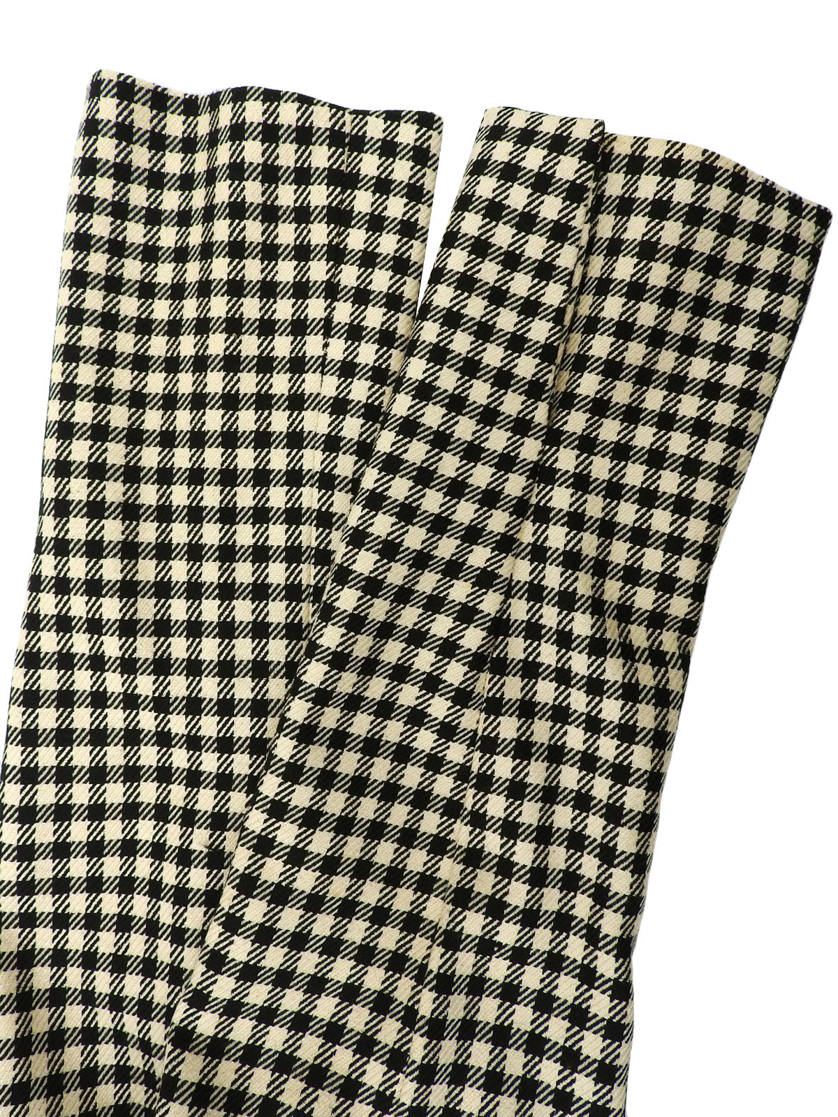 Block Check Pattern Logo Button Jacket in Ivory/Black