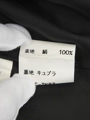 绿色/紫色真丝格纹半身裙