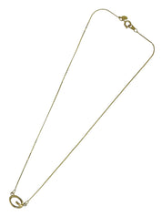 Gロゴプレートネックレス ゴールド