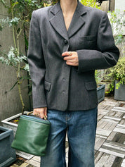 Logo Button Jacket Gray