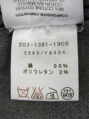 Denim logo button jacket in black