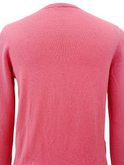 粉色、黑色和红色羊毛串珠星形图案开衫