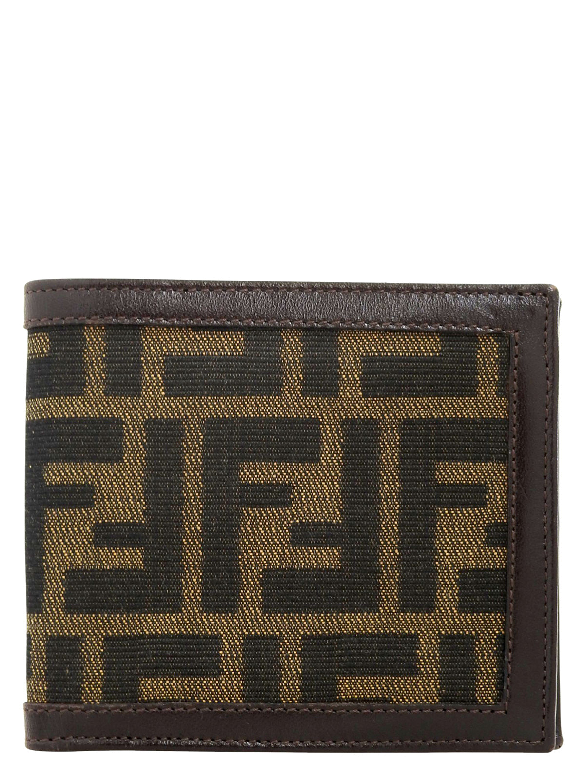 FF Zucca Pattern Wallet Brown
