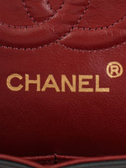 Classic flap chain bag, 23cm, black, made between 1985 and 1990