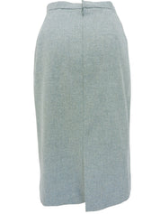 Wool logo button set-up in light blue