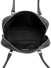 Logo Embossed Bowling Bag in Black
