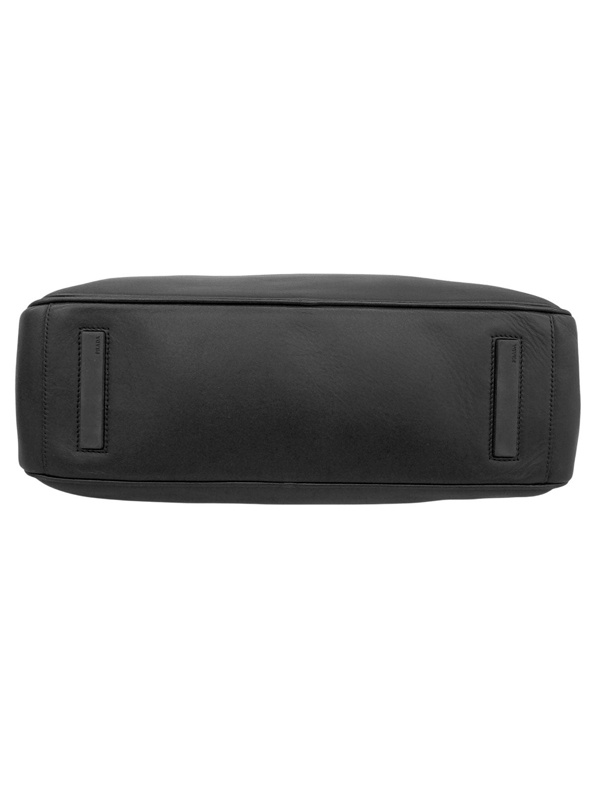 Logo Embossed Bowling Bag in Black