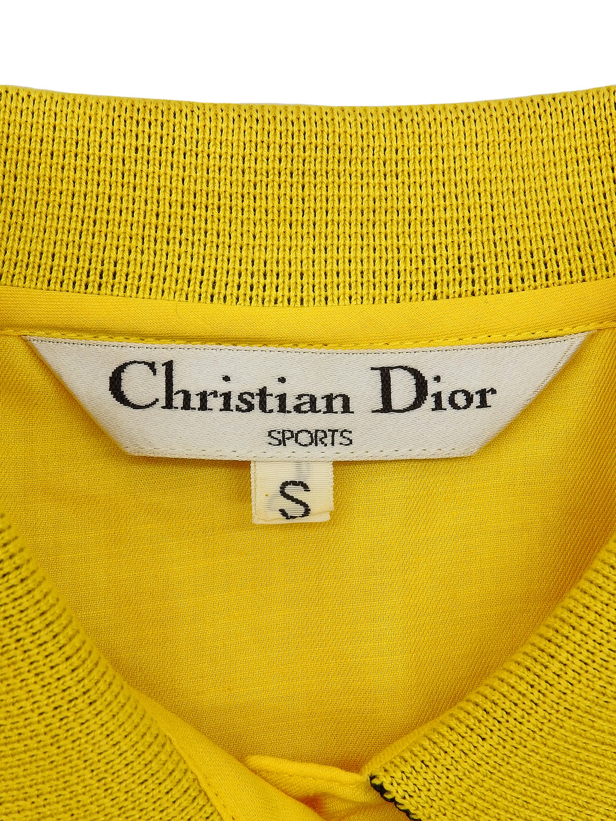 Two-tone half-sleeve shirt in yellow and black