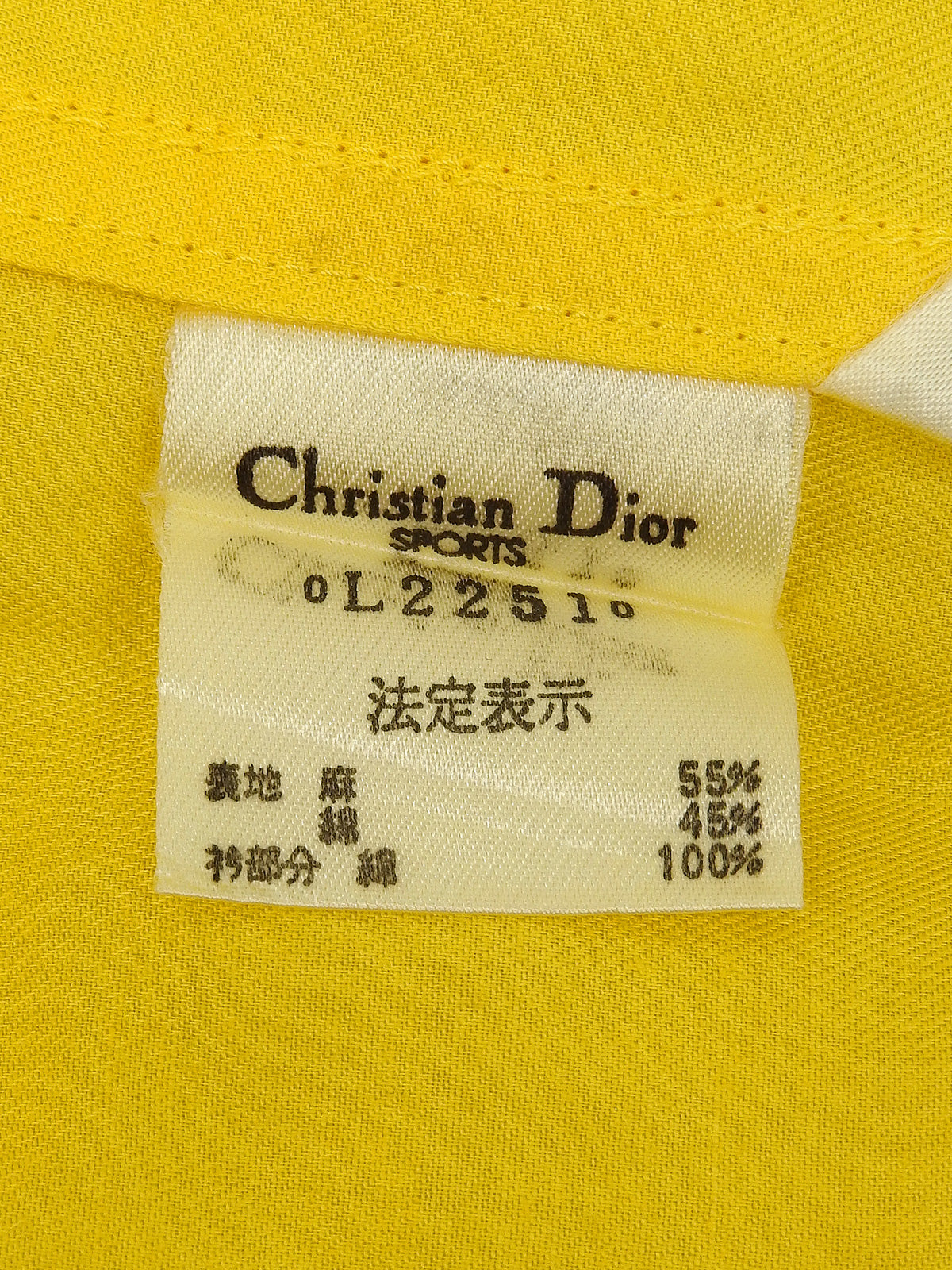 Two-tone half-sleeve shirt in yellow and black