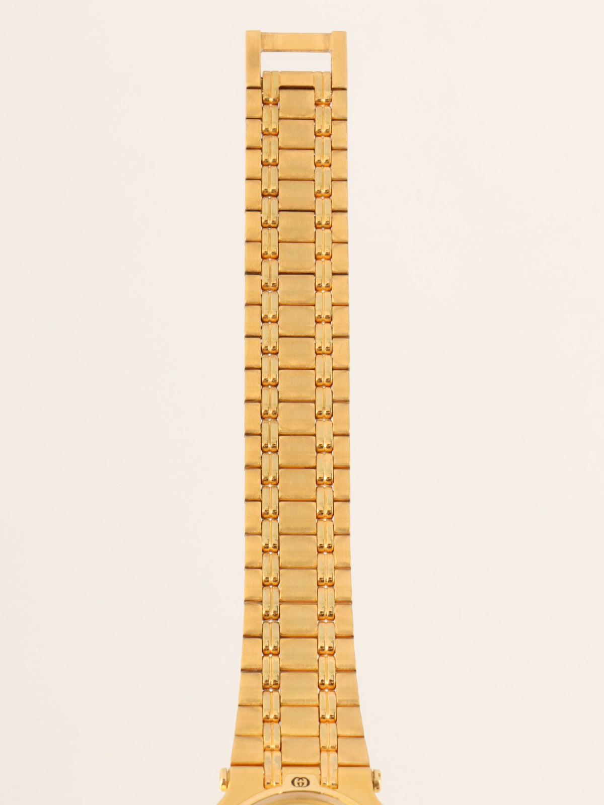 Round Logo Face Watch Gold