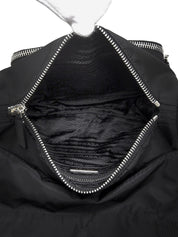 ナイロンロゴプレートワンショルダーバッグ ブラック