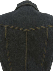 1997 CC mark button denim vest in indigo