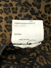 Leopard print trench coat in brown/black