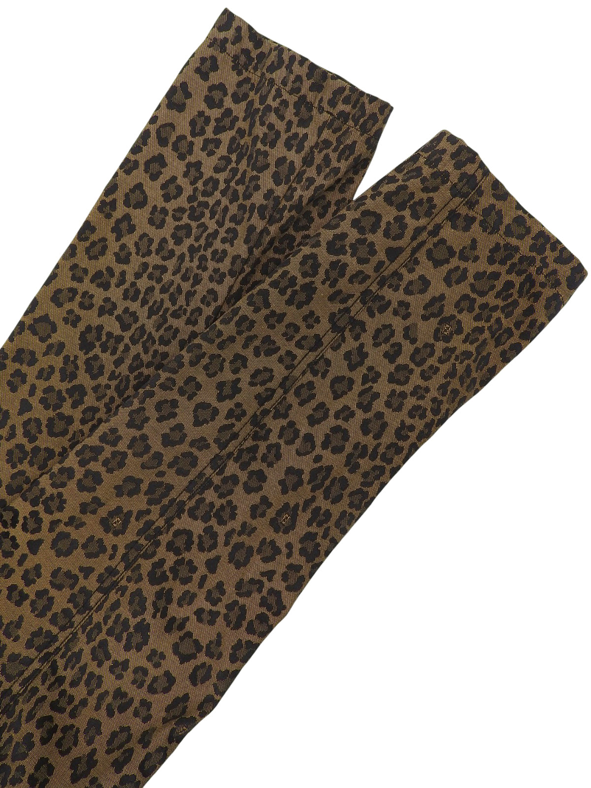 Leopard print trench coat in brown/black
