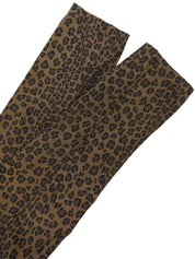 Leopard print trench coat in brown/black