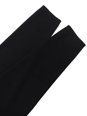 Design Button Long Cardigan in Black