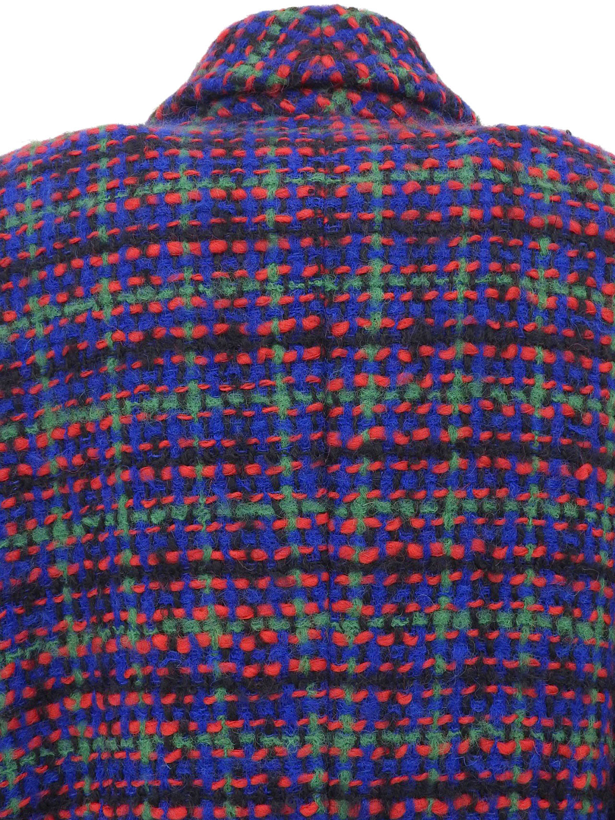 Tweed Macadam Button Jacket in Red/Multi