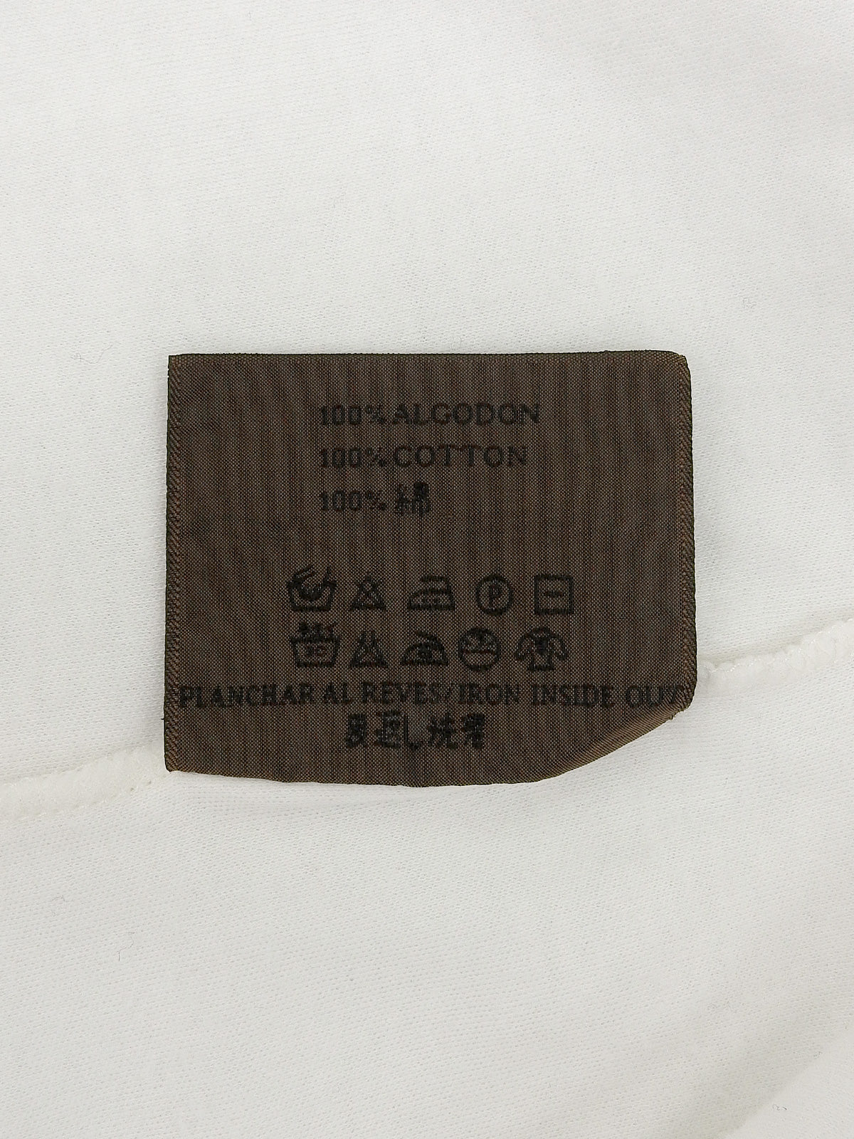 Anagram Half Sleeve Top in White