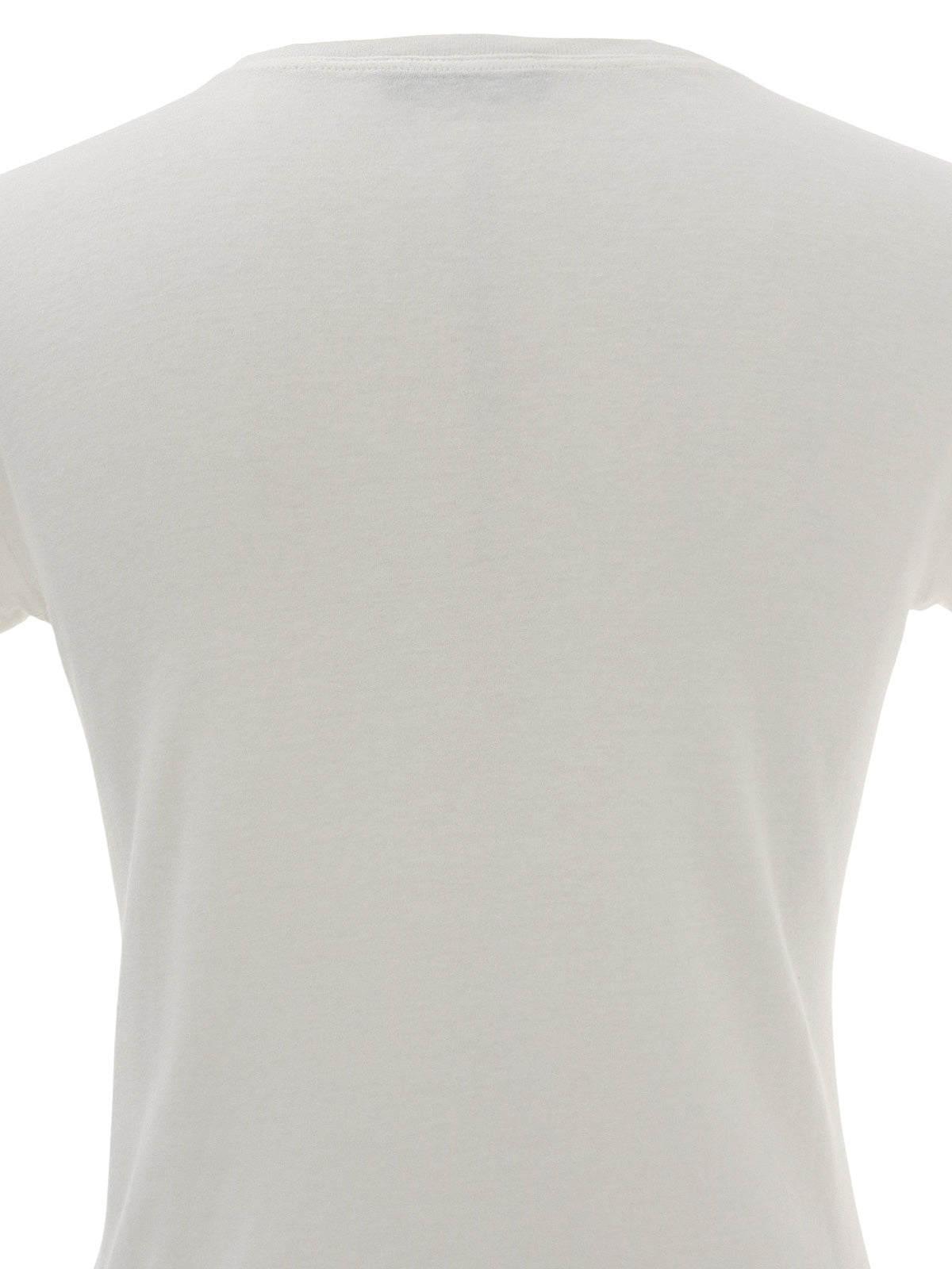 Anagram Half Sleeve Top in White