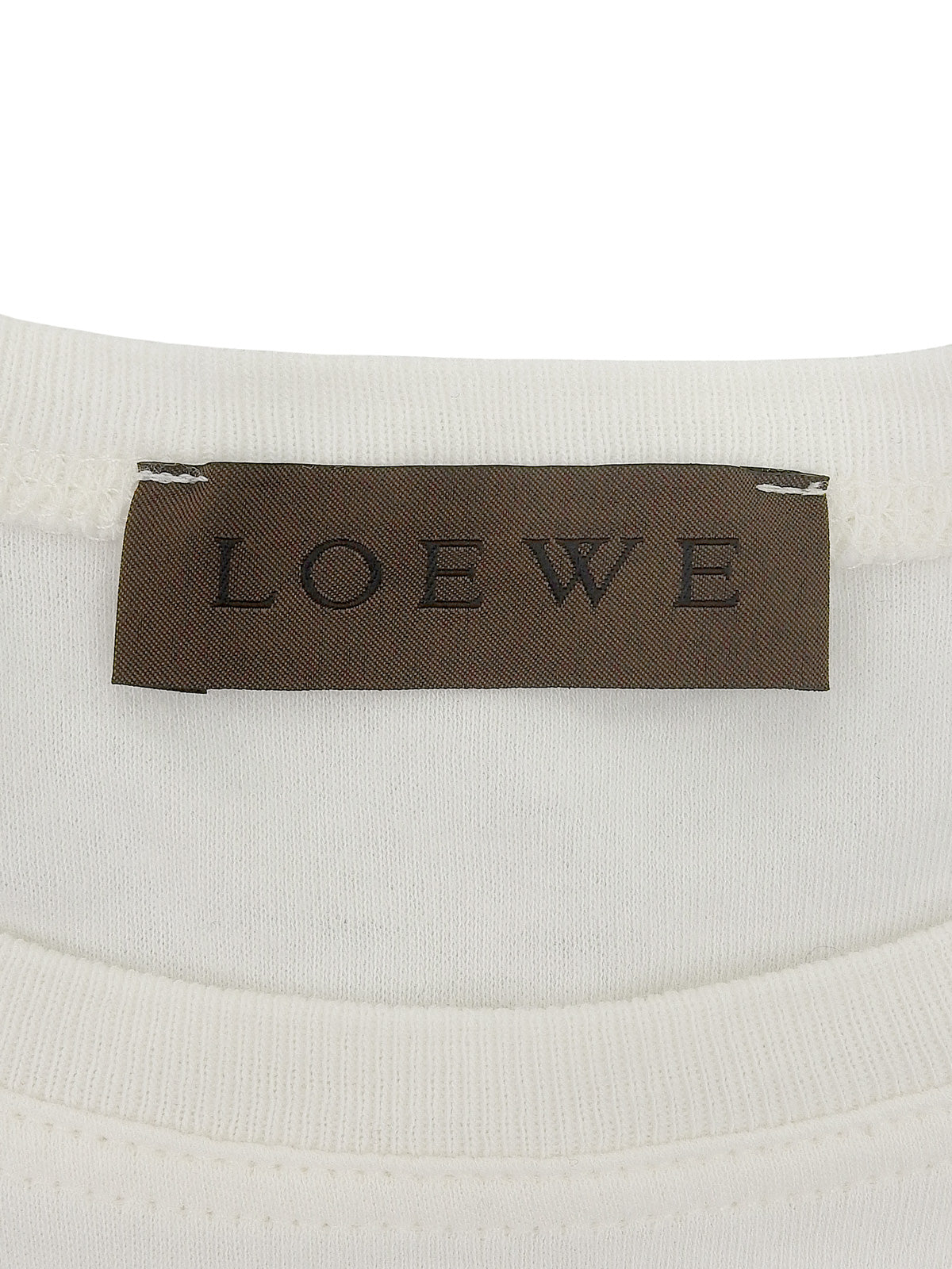 Anagram Half Sleeve Top in White