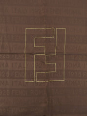 Zucca 图案围巾 棕色
