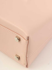 Gancini Plate Mini Handbag Pink