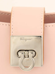 Gancini Plate Mini Handbag Pink