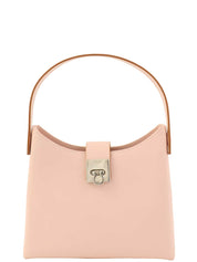 Gancini Plate Mini Handbag Pink