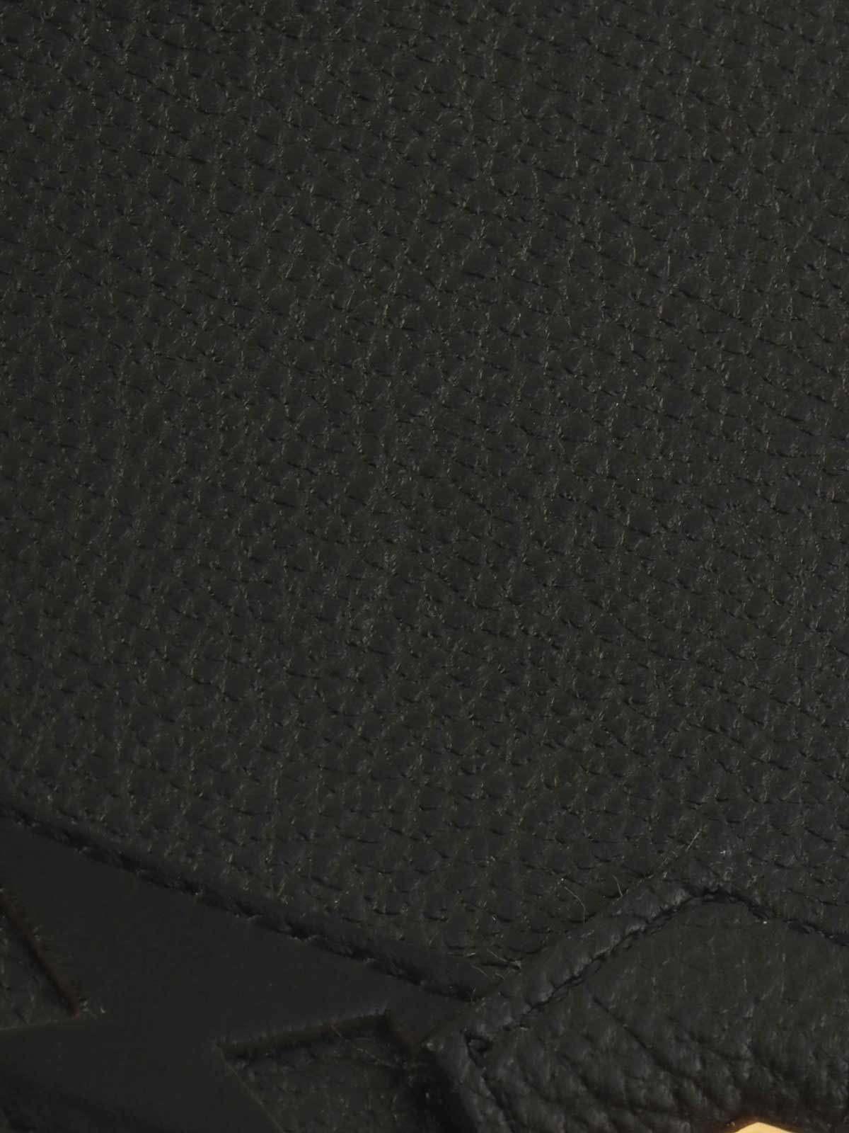 ダイヤカットデザインロゴプレート2wayバッグ ブラック