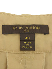 Beige Cotton Frill Shorts