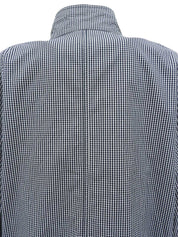 Navy Cotton Gingham Check Blouson