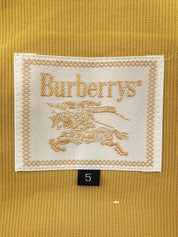 Cotton logo embroidered jacket in yellow