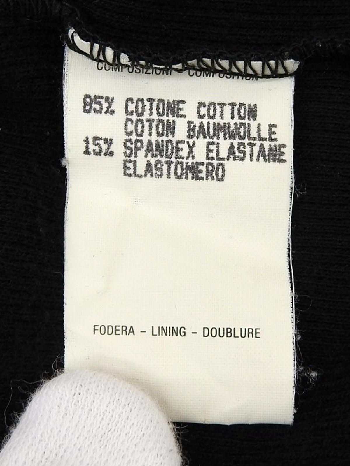 ロゴフックロングスリーブトップス ブラック