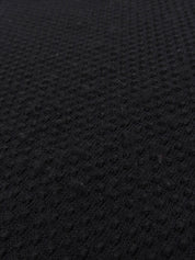 Wool Trim Design Sleeveless Top in Black