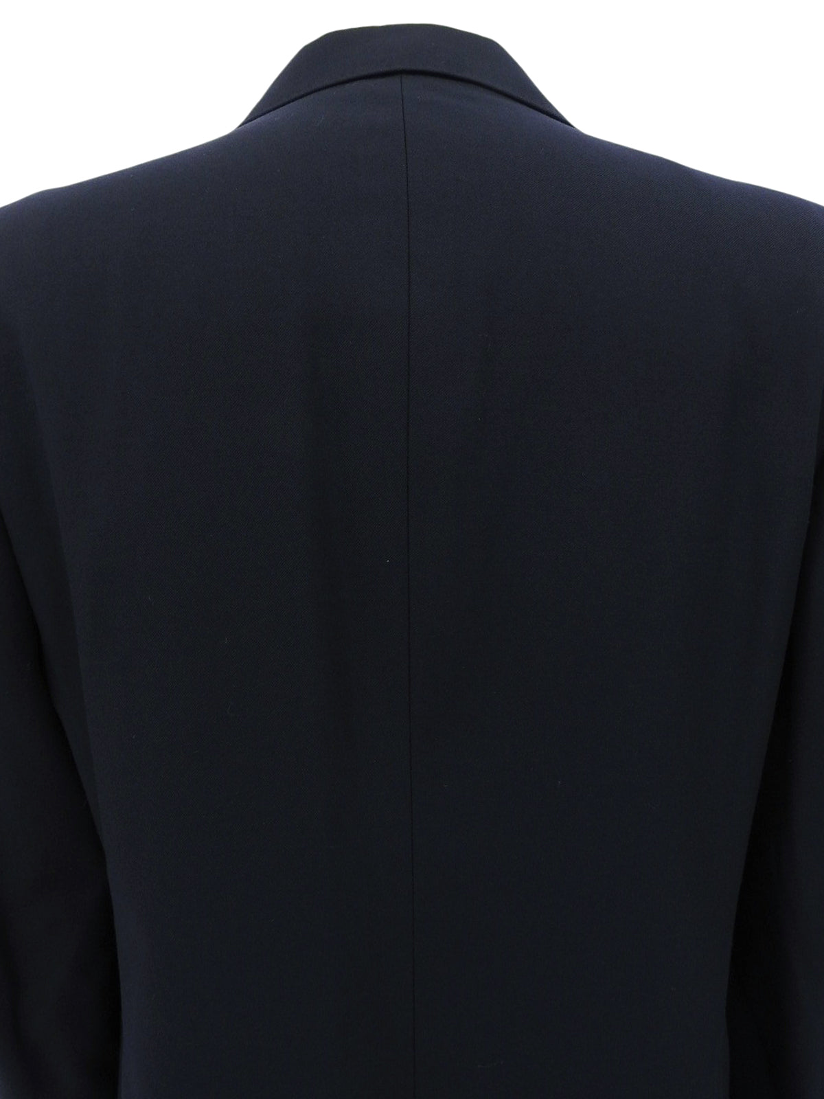 Navy wool logo button jacket