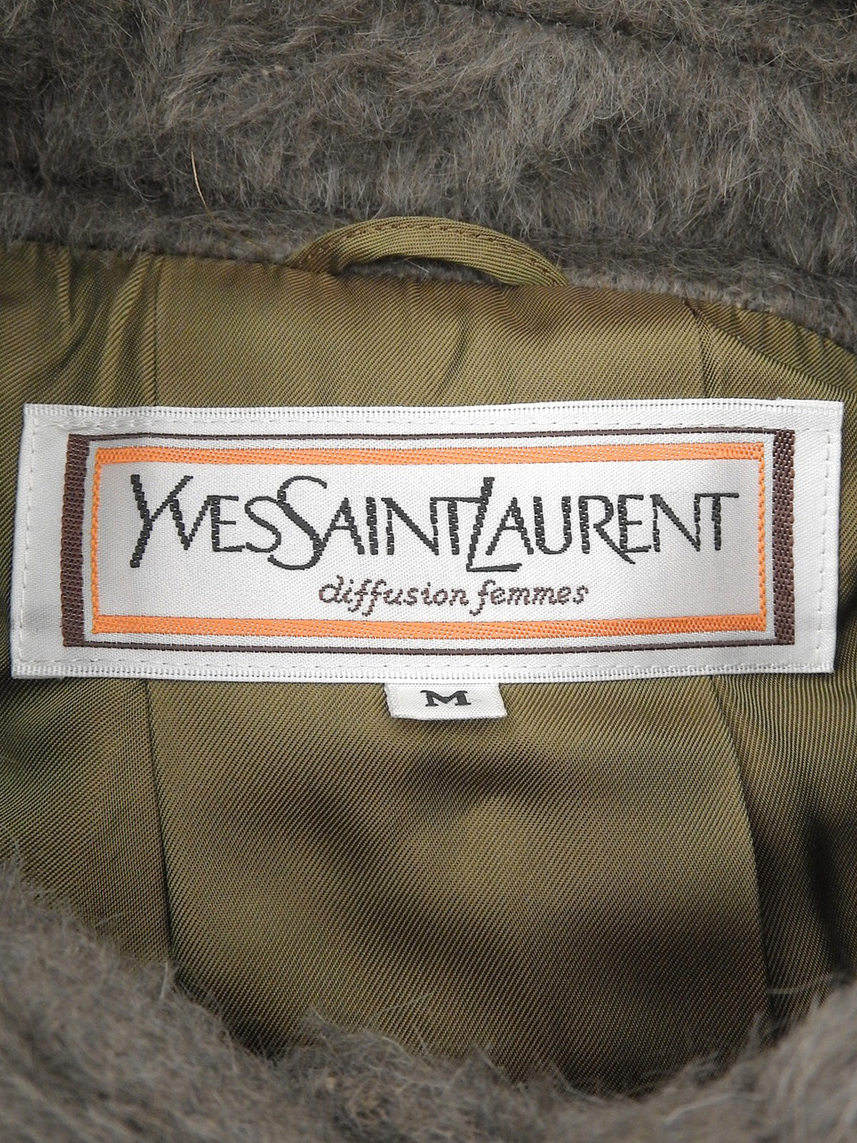 ウールロングコート ブラウン