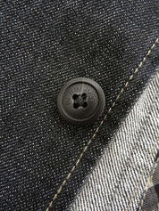 Denim logo button jacket in indigo
